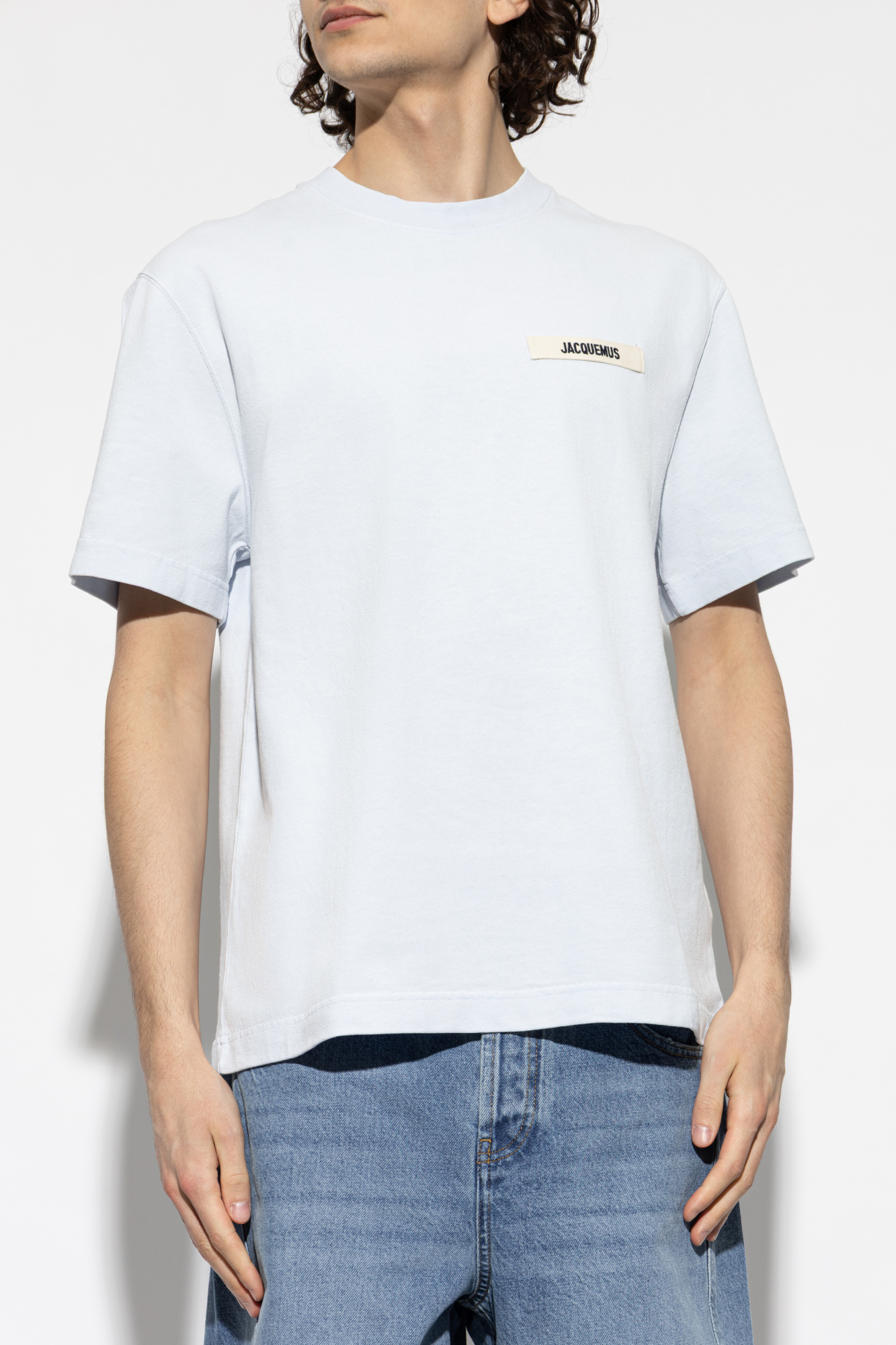 Jacquemus T-shirt with logo patch | Men's | Vitkac